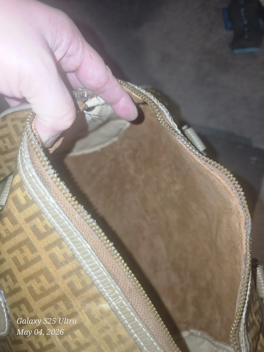Fendi Brown Monogram Duffel Bag